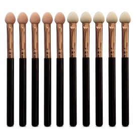 Makeup Brushes Set for Women Professional,U<wbr/>orPoto 10Pcs Sponge Black 
