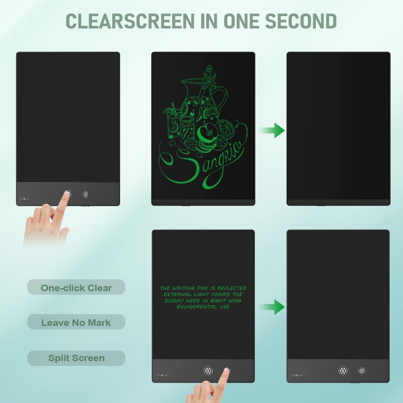 Ksequ LCD Writing Tablet for Adults- 10.5″ LCD Writing Tablet,Double-Sided