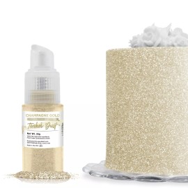 Bakell Champagne Gold Tinker Dust Edible Glitter Spray Pump