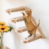 Wall Floating Shelves,Cat Climbing Steps Cat Stairway in Natural Pine