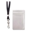 Advantus ID Holder/Lanyard Combo Pack - Vertical - Vinyl -