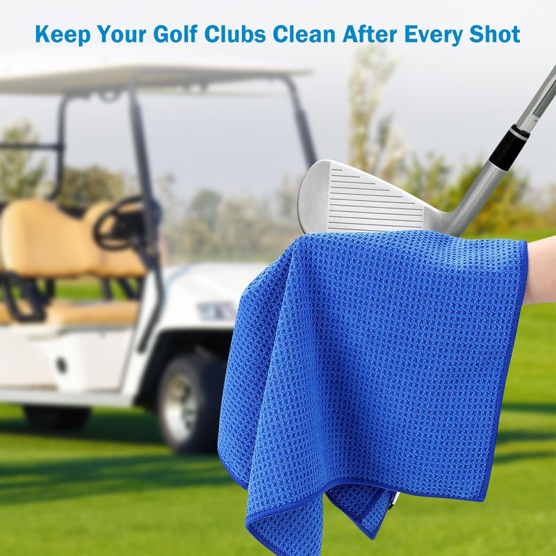3 in 1 Golf Cleaning Kit, Microfiber Golf Towel with