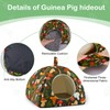 Hedgeink Guinea Pig House with Rabbit Hideout, 2 Pack Guinea