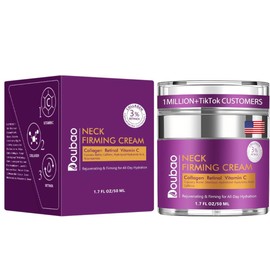 Advanced Neck Firming Cream-Lifting & Skin Tightening, Anti-Aging Moisturizer for Face– 3% Retinol & Hyaluronic Acid for Wrinkle Reduction, Neck & Décolleté – Deep Hydration, 1.76 FL OZ