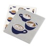 Abbott Collection 84-ASD-AB-71 Coffee Cup Dishcloths. Set of 2, 6.5x8
