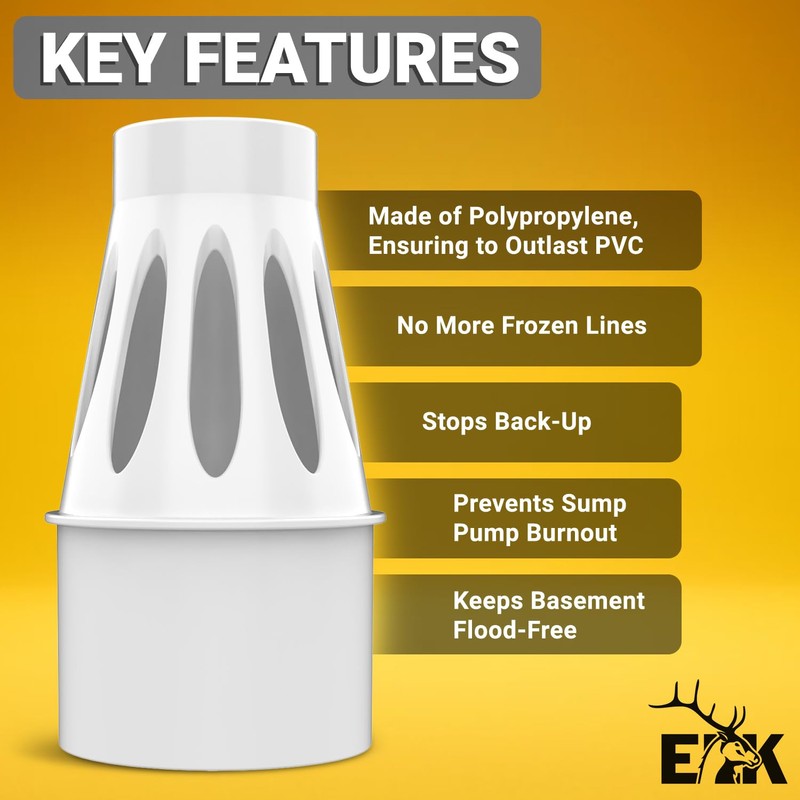 ELK Freeze Relief 3" - Use Between 1.5" Sump Pump