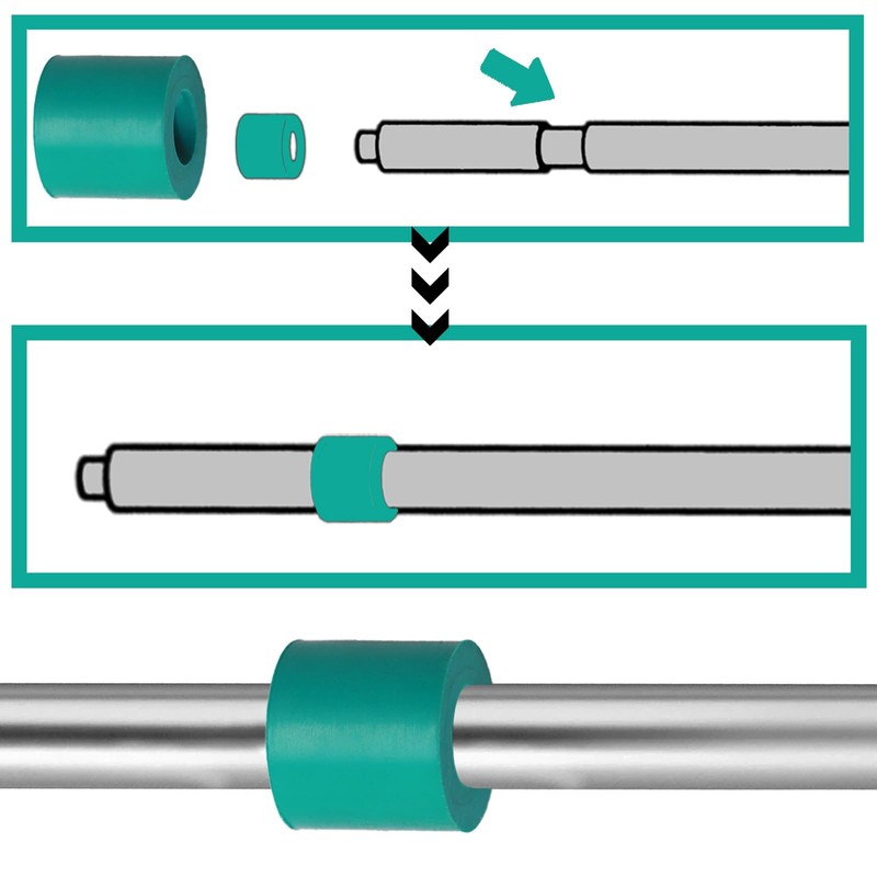 10-Pack Rubber Roller Replacement Set for Cricut Joy Replacement Spare
