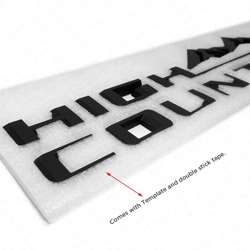 Generic 1PC 2019-2024 Tahoe Silverado High Country Tailgate Letter Logo