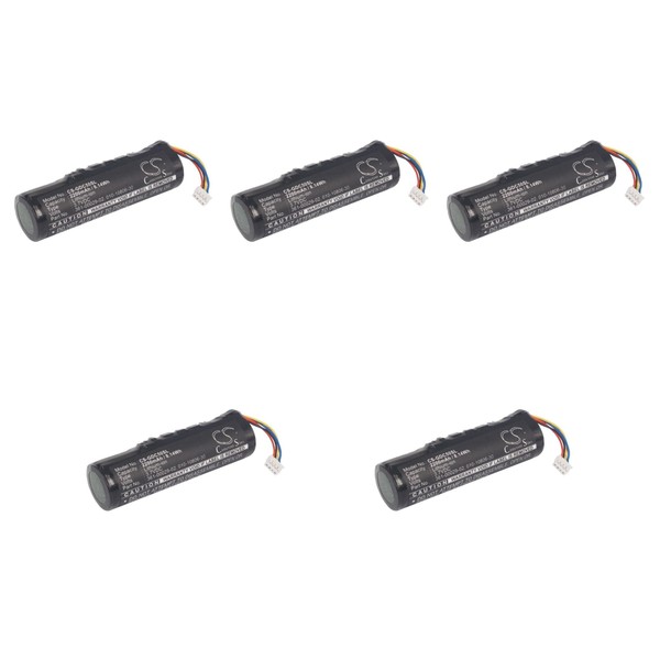 Tingen 5 Pcs 2200mAh Battery Replacement for T5 GPS Dog