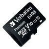 Verbatim Tarjeta de memoria Verbatim 44084 Premium con adaptador SD