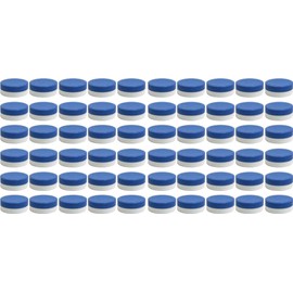 60 Ointment Jar Containers for Pads Cream/Ointment Kruke 40ml Capacity with Blue Lids – Made in Germany