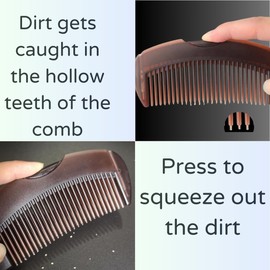 Dandruff comb, Removes Dandruff and Dirt for Women and Men, Massage Comb, Protect Scalp, Hollow Design, Clean up Oily Hair (Dandruff Comb)