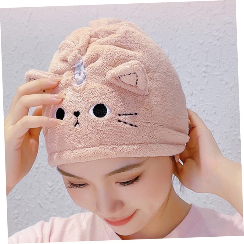 Vaguelly Dry Hair Cap of Soft Absorbent Hair Towel Wraps