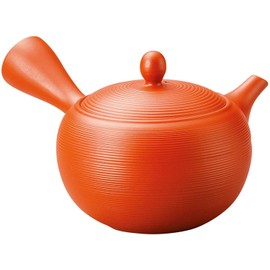 Tetera japonesa Kyusu Tokoname de arcilla hecha a mano 11,8 Onces Tomisen Red L104