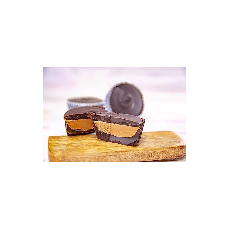 Wockenfuss Candies Jumbo Dark Peanut Butter Cups - 3 pieces