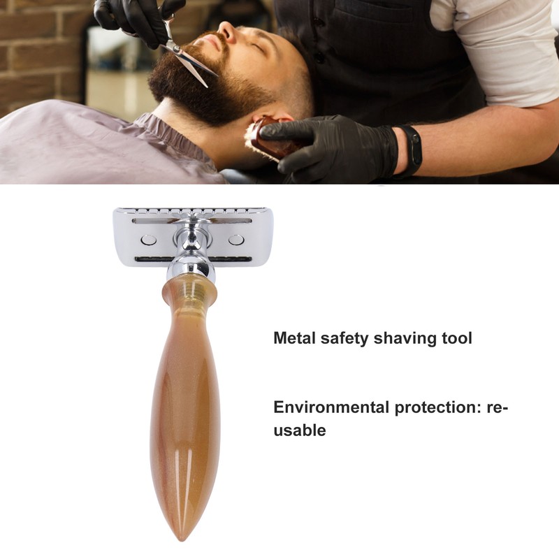 Men Shaving Set Vintage Double Edge Blades Beard Grooming Set