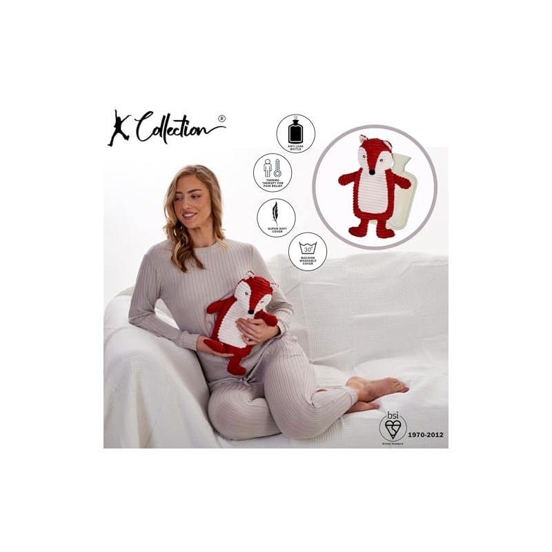 K Collection K Collection 3D Novelty Hot Water Bottle with