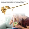 24K Gold Plated Rose Clear Texture Romantic Exquisite Long Lasting