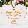 Friendship Heart Plaque – “Friendship Isn’t a Big Thing, It’s