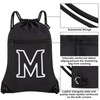 HOLYLUCK Drawstring Bags Initial Backpack Sackpack Cinch Bags for Sports,
