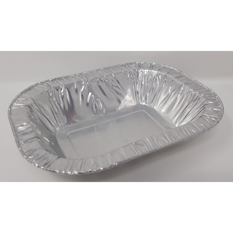 12 x 19cm Aluminium Foil Rectangle Pie Dish Tray Pan