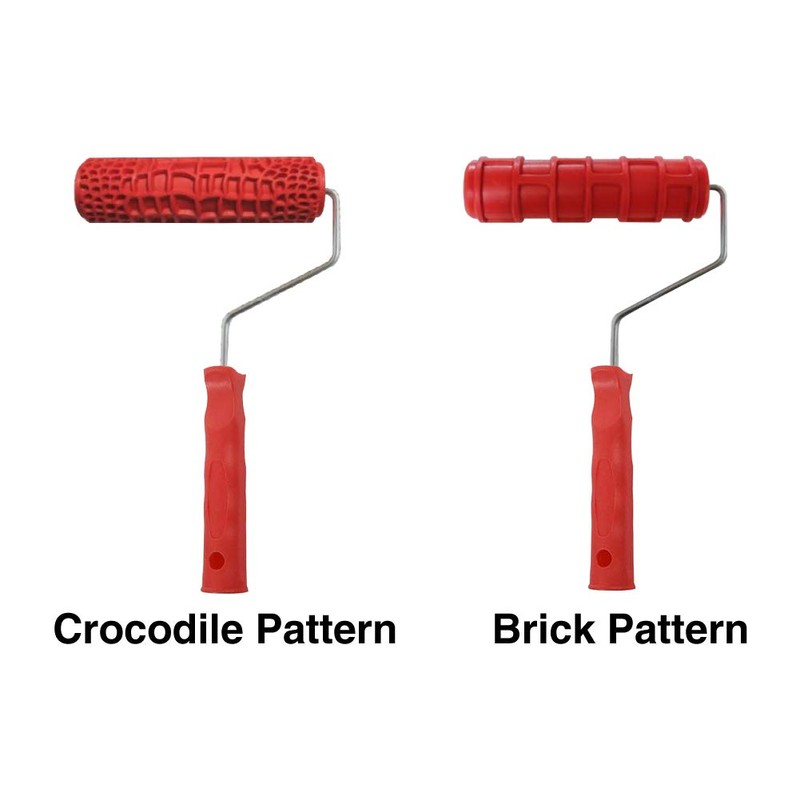 Pattern Paint Roller for Walls, 7 Inch 3D Embossing Rubber