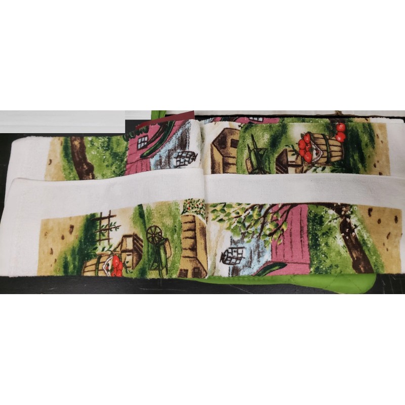 Premius 5pc Kitchen Set: 2 Jumbo Pot Holders, 1 Oven