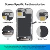 SIMDOG for iPhone 14 Pro Max Screen Replacement Kit 6.7