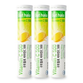 Daily One 구트할로 비타민C 500 레몬맛 발포 비타민 4500mg X 20정 3통[32661056] Guthalo Vitamin C 500 Lemon Flavor Effervescent Vitamin 4500mg X 20 Tablets 3 Bottles [32661056]