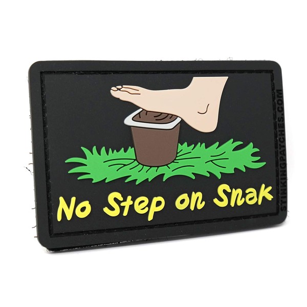 No Step on Snak PVC Rubber Tactical Patch | No