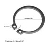 sourcing map 35mm Cir-clips C-Clip Retaining Shaft Snap Rings 50Mn