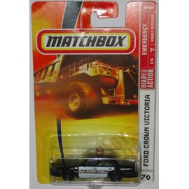 Matchbox Ford Crown Victoria Police Black'n White Highly Detailed #70 1/64 Scale Collectible Die Cast Car