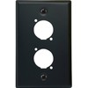 DIYTECH Blank XLR Wall Plate and XLR Panel Combo -
