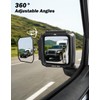 JOYTUTUS Towing Mirrors Extensions Compatible with 2018-2026 Wrangler JL/JLU &