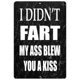 Rogue River Tactical Funny Sarcastic Metal Tin Sign, 12x8 Inch, Wall Décor- M...