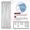 PiccoCasa Blackout French Door Curtain Panel - Blackout Door Curtain