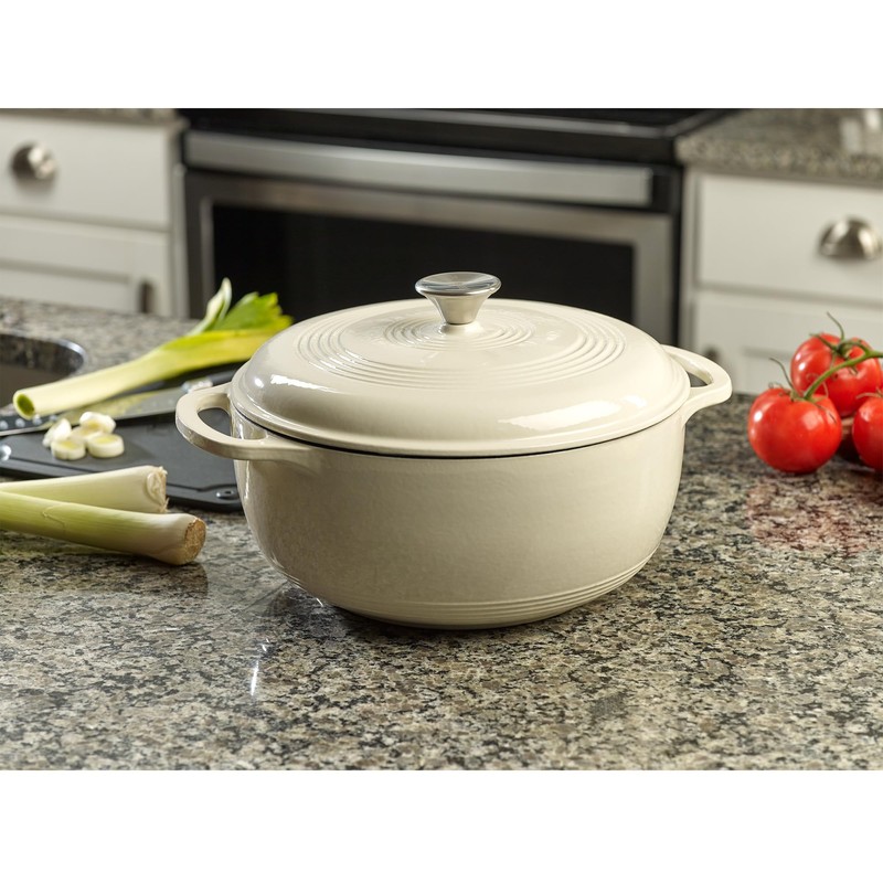Mercer Culinary Enameled Cast Iron Round Dutch Oven, 6 qt.,