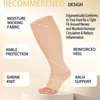 RIPBIG 4 Pairs Open Toe Plus Size Compression Socks for