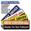 DUSCOKE Student Driver Magnet for Car, Please Be Patient Magnetic