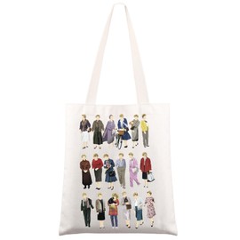 MYSOMY Murder TV Show Inspired Tote Bag Jessica Fletcher Fans Gifts Jessica Fletcer Tote Bag True Crime Lover Gift (j f tg)