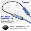 Cuzabe Ear Plugs Bluetooth Headphones for Work, Neckband Wireless Earbuds,