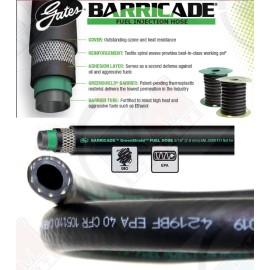 GATES 27348 Barricade 5/16" ID (7.94mm) Fuel Injection Hose (MPI) 3 Feet Length