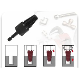 Pipe Tap Water Pipe Screw Removal Tool, Pipe Tap for Folded Bolts, Pipe Tap, High Hardness Tap Extractor, Screw Thread Repair Kit, Designed for Screw Thread Repair | Tanned Screws and Broken Bolts