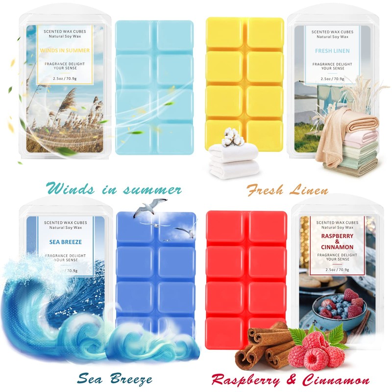 SCENTORINI Wax Melts, Scented Wax Cubes, Soy Wax Melt for