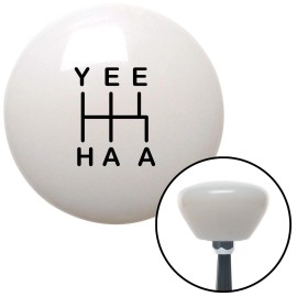 Shift U Parts Black YeeHaa 5 Speed White Retro Shift Knob fits motorsport octane truck ford mu