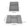 Expandable Utensil Organizer Convenient Storage Space Saving Cutlery Tray Holder