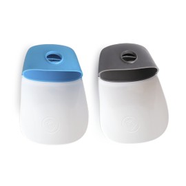 Prince Lionheart Reach It Tap Extender | Wasserhahnverlängerung | Kinderhandwäsche | 2 Stücke | Flexibel für die meisten Wasserhähne | Abnehmbar | Anti-mikrobiell | Weniger Unordnung - Grau & Blau