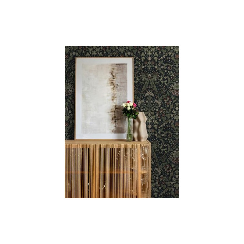 NextWall Filigree Floral Peel and Stick Wallpaper