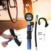 LCD Digital Display Bicycle Air Pump Portable Aluminium Alloy Manual