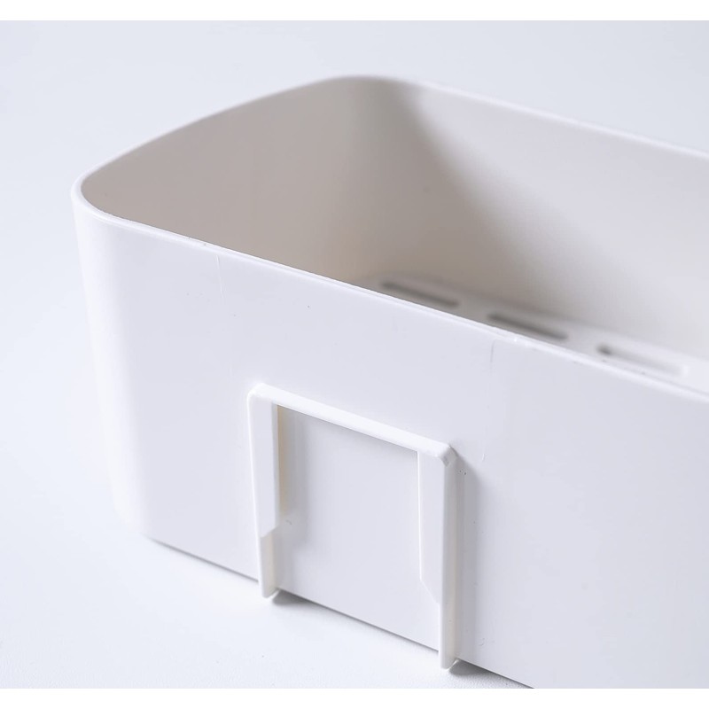 Fineget Plastic Shower Caddy Adhesive Wall Shower Shelves for Bathroom